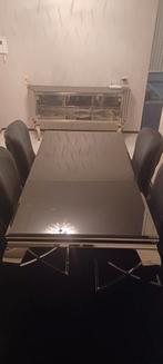 Complete, mooie en moderne zwart barok RVS woonkamerset, Ophalen