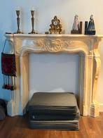 Gipsen schouw - 140 cm breed, 117 cm hoog, Huis en Inrichting, Ophalen, Gebruikt, Vrijstaande haard, Overige soorten