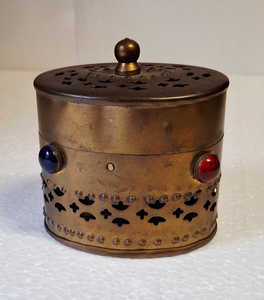 vintage koperen of messing cricketdoosje, Antiek en Kunst, Ophalen of Verzenden
