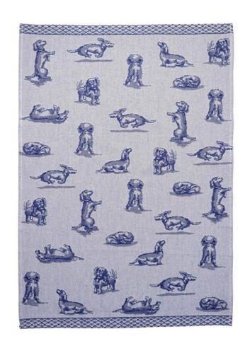 Nieuw, Heinen Delfts Blauw set keuken- en theedoek TECKEL, Blauw, Industrieweg 7, 3881LB Putten, Info@heinendelftsblauw.nl, Heinen Delfts Blauw