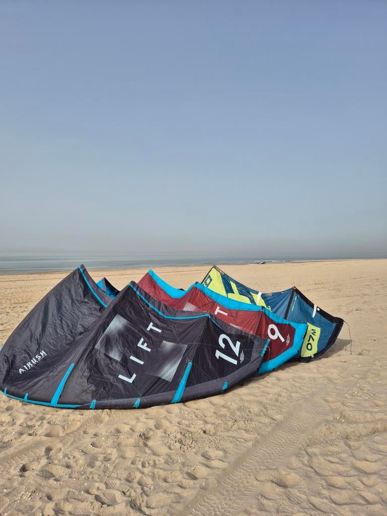 Airush Lift V2 9m en 12m 2022 | Ocean Rodeo Crave 7m 2019, Watersport en Boten, Geen board, Ophalen of Verzenden, Zo goed als nieuw