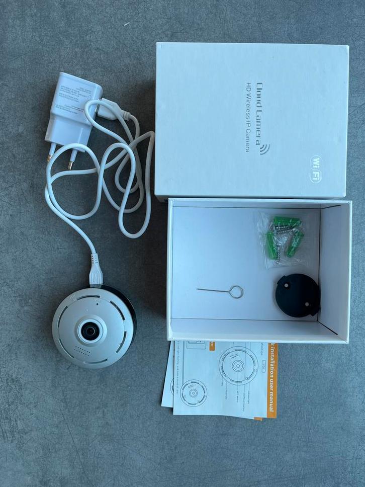Cloud Camera HD Draadloze IP Camera WiFi, Audio, Tv en Foto, Videobewaking, Zo goed als nieuw, Binnencamera, Ophalen of Verzenden