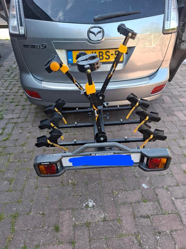 Fietsendrager voor 3 fietsen (TE HUUR), Ophalen, 3 fietsen of meer, Gebruikt, Trekhaakdrager