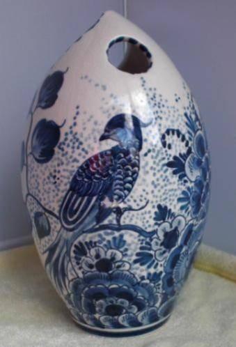 CROCUSPOT * KERAMIEK DELFT DE PIJL * Gemerkt *, Verzenden, Rond, Aardewerk, Binnen