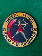 RNLAF 323 squadron patch, Verzenden, Zo goed als nieuw, Patch, Badge of Embleem