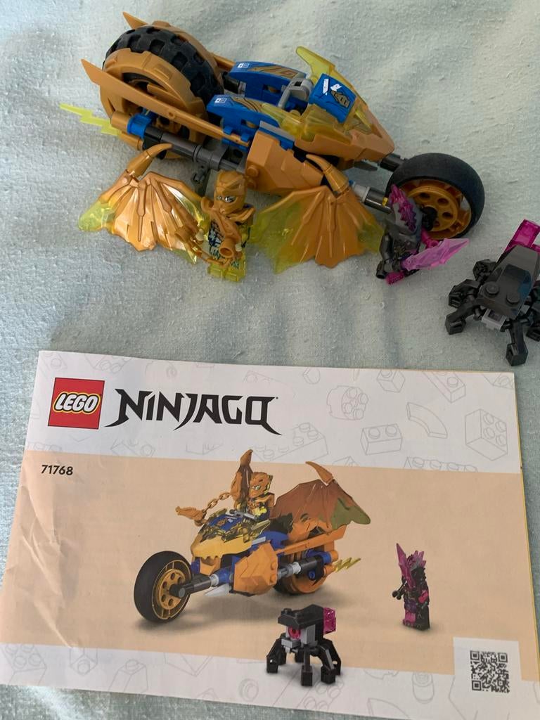 Lego Ninjago 71768 Jay's Gouden Drakenmotor, Ophalen, Gebruikt, Complete set, Lego