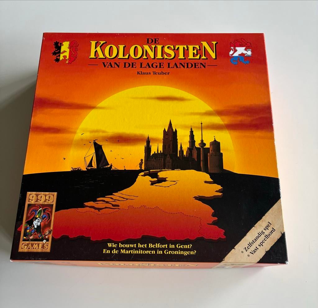 Kolonisten v Catan | De Kolonisten van de Lage Landen | Hout, Hobby en Vrije tijd, Ophalen of Verzenden, Zo goed als nieuw