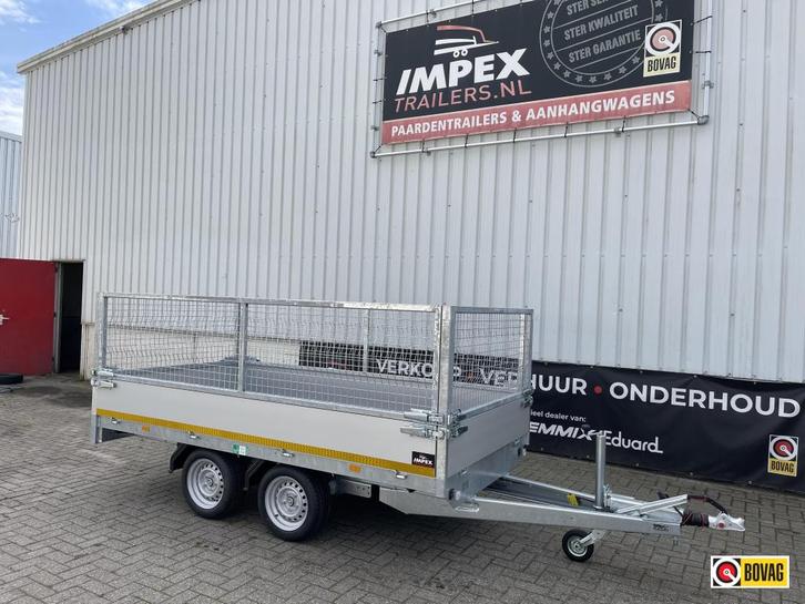 Bij Impex Eduard plateau 310x160 2000 kg verlaagd nieuw !!, Auto diversen, Aanhangers en Bagagewagens, Nieuw