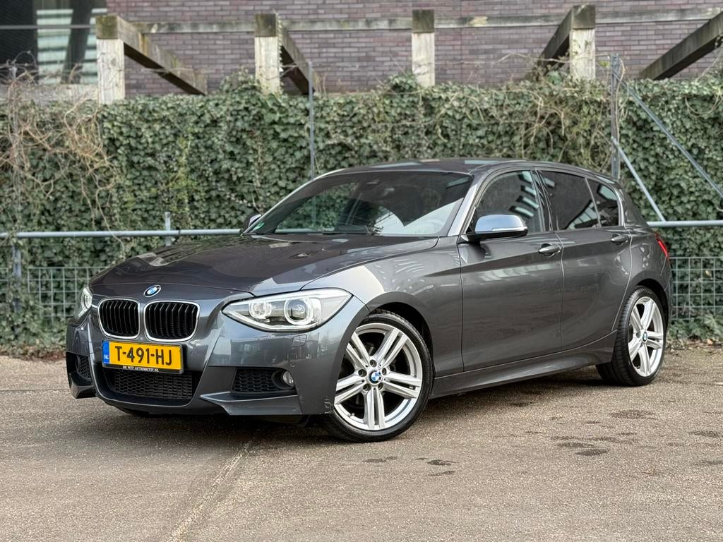 BMW 1-Serie M SPORT MEMORY CAMERA 116i 136PK Aut. 2014 Grijs, 4 cilinders, USB, Alcantara, 1200 kg