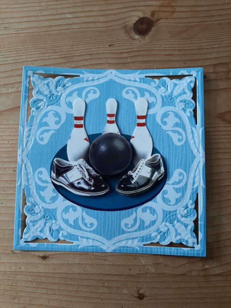 Stans kaart opleg met 3d plaatje bowlen, Ophalen of Verzenden, Nieuw, Overige thema's