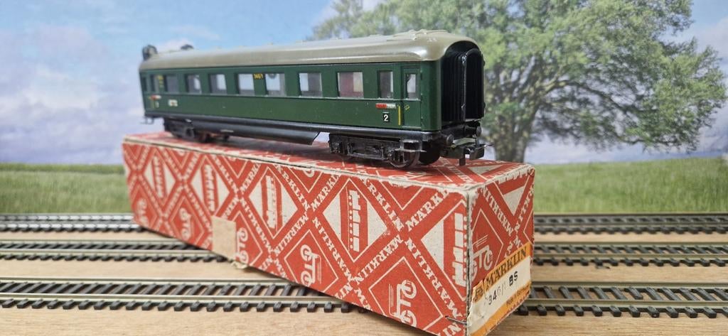 Marklin D trein rijtuig 346/1  4007, Wisselstroom, Gebruikt, Verzenden, Wagon