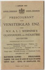 Wernink, A.L.J. Spiegelfabriek  prijscourant 1923 Deventer, Ophalen of Verzenden