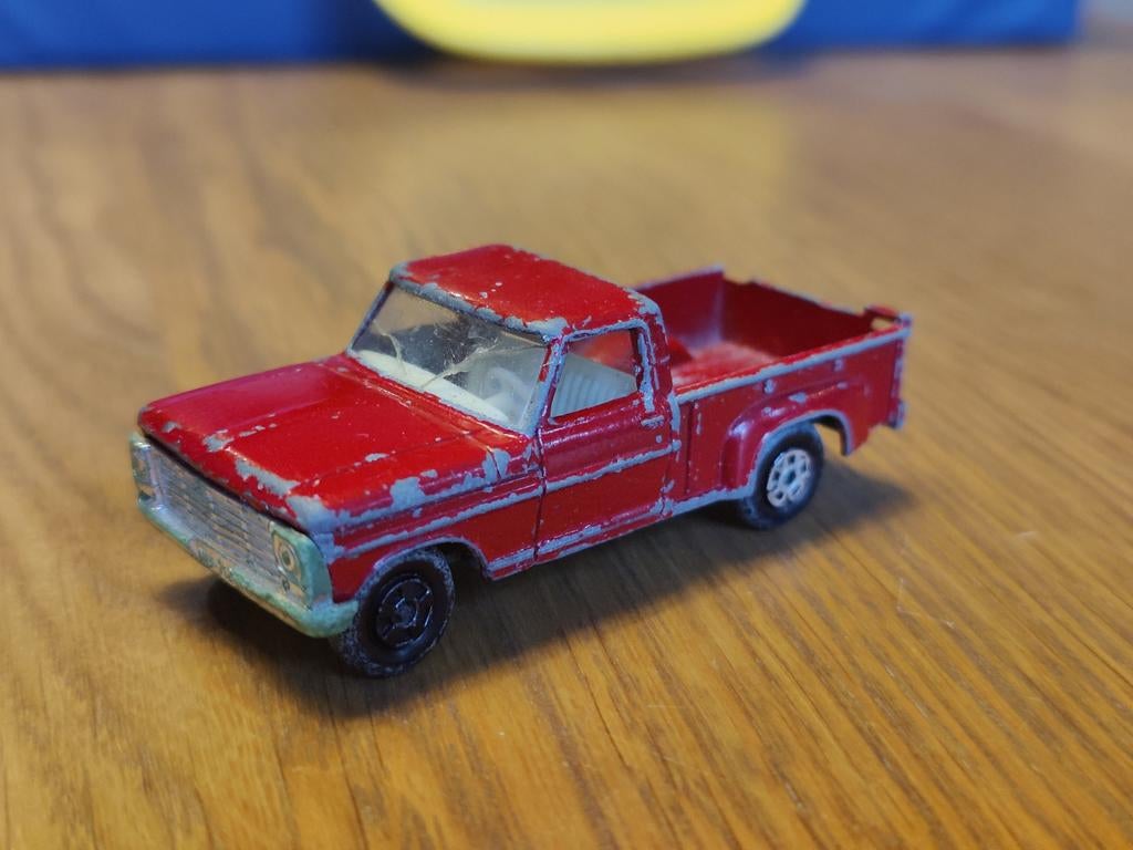 Matchbox Ford Pickup ROOD, Ophalen of Verzenden, Zo goed als nieuw, Auto