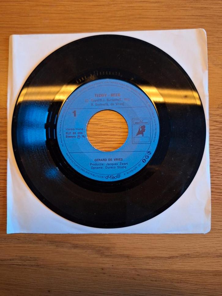 Gerard de Vries - Teddy Beer (Vinyl Single), Cd's en Dvd's, Vinyl Singles, Gebruikt, Single, Nederlandstalig, 7 inch, Ophalen of Verzenden
