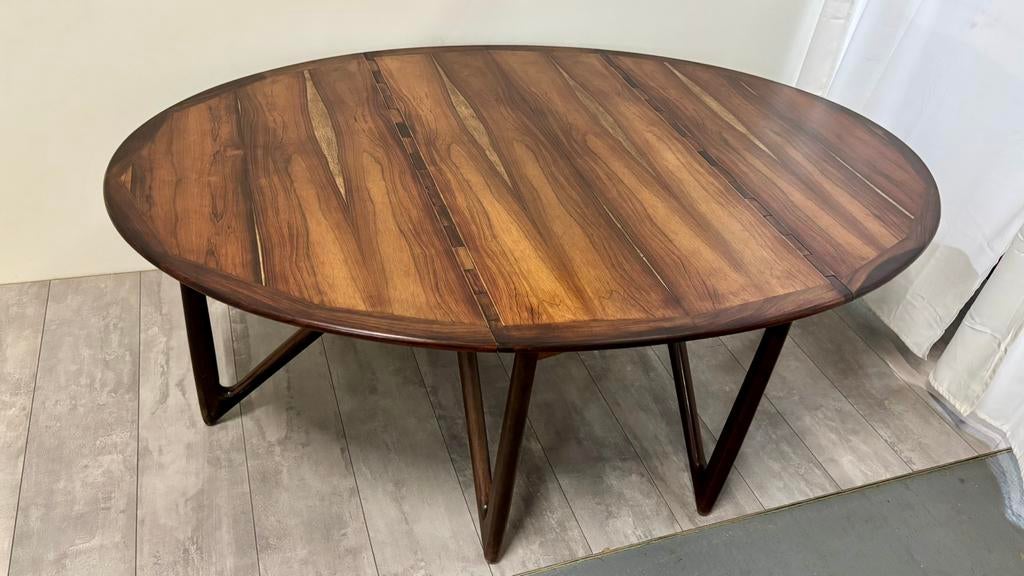 SALE Exclusieve Palissander Eettafel Niels Koefoed, Ophalen