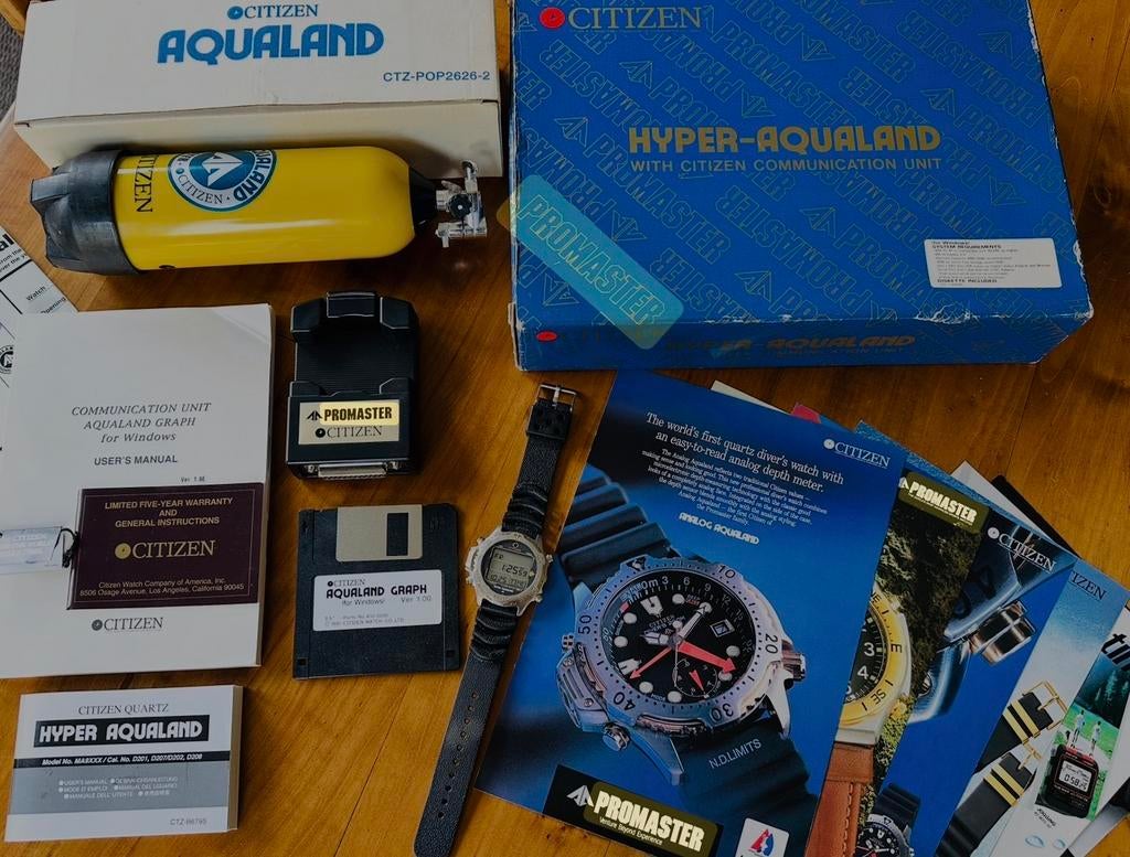 Citizen Promaster Hyper-Aqualand - Megaset - Duikhorloge, Gebruikt, Staal, Kunststof, Ophalen of Verzenden