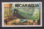 Nicaragua 1977 75 jaar Zeppelin, Verzenden, Postfris, Vliegtuigen