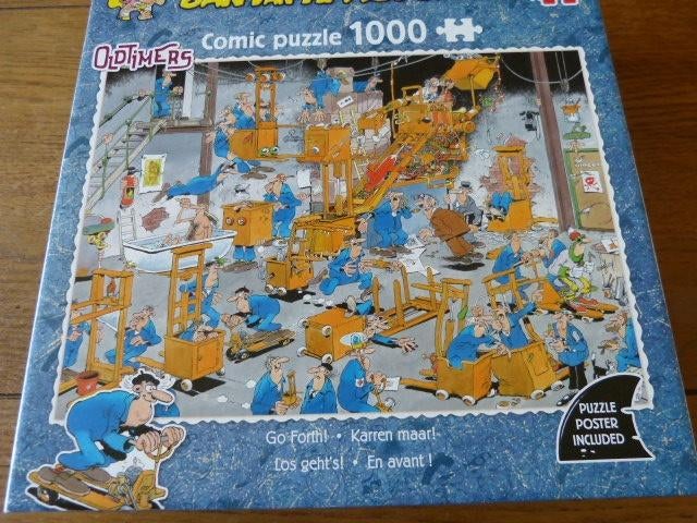 Jan van Haasteren - Karren Maar!, 1000 stukjes, Ophalen of Verzenden, 500 t/m 1500 stukjes, Zo goed als nieuw, Legpuzzel