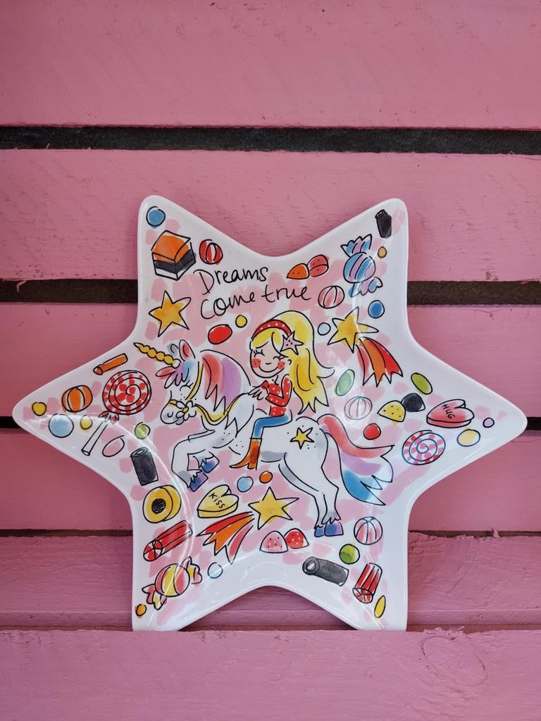 Blond Amsterdam unicorn ontbijtbord, Huis en Inrichting, Keuken | Servies, Blond Amsterdam, Ophalen of Verzenden, Zo goed als nieuw