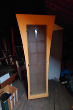 Vintage 90's design vitrinekast / glazenkast / buffetkast, Ophalen, Glas, 50 tot 100 cm, 150 tot 200 cm