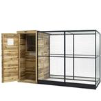 Voldux Houten Aluminium Volière Thomas, Dieren en Toebehoren, Vogels | Hokken en Kooien, Ophalen of Verzenden, Nieuw, Aluminium