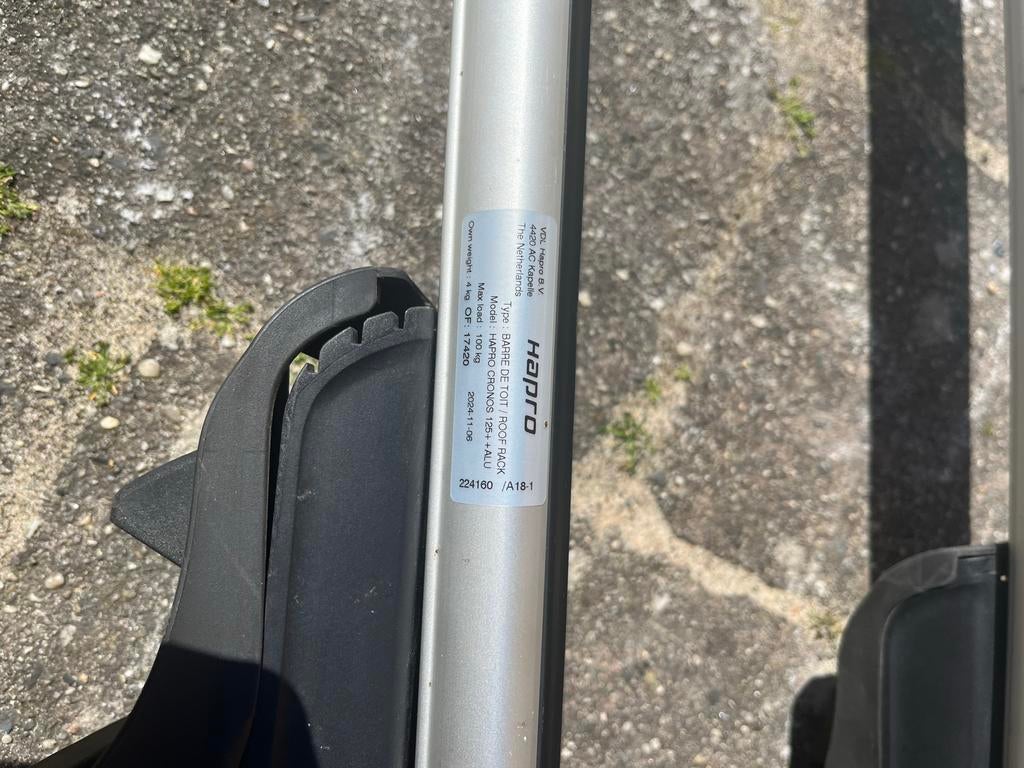 Hapro 125 Alu dakdragers, Ophalen, Zo goed als nieuw