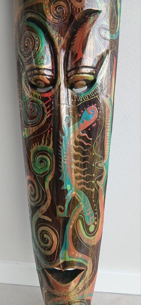 Groot masker Afrikaans houtsnijwerk 1 meter, Antiek en Kunst, Ophalen of Verzenden
