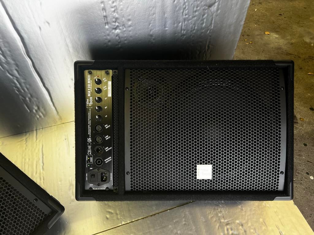 2x The Box MA120 MKII Monitor(versterker), Ophalen of Verzenden, Zo goed als nieuw, Minder dan 500 watt, Monitor(versterker)