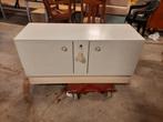Wit tv meubel / dressoir kastje, Ophalen, Gebruikt, 100 tot 150 cm, Minder dan 100 cm