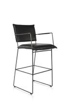 8 xJess Norman barstoel met arm Brava leer, Ophalen, 5 krukken of meer, Postbus 721 Oss, 60 tot 90 cm