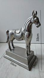 Paarden beeld zilver metaal, Ophalen of Verzenden, Nieuw, Dier