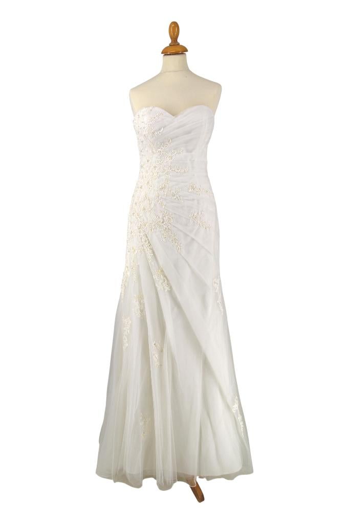 Sweetheart Bruidsjurk Ivoor – Mermaid/Fishtail – Kant & Tule, Trouwjurk, Sweetheart, Sweetheart, Wit