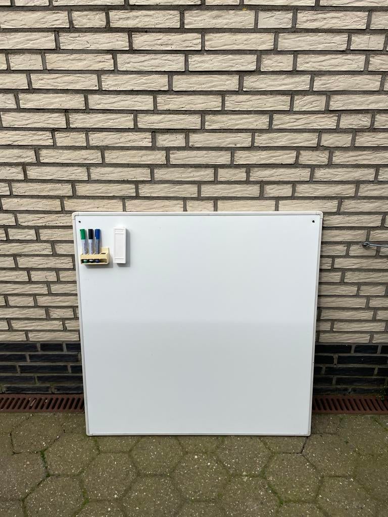 Wit whiteboard en groen krijtbord, Ophalen, Gebruikt, Krijtbord