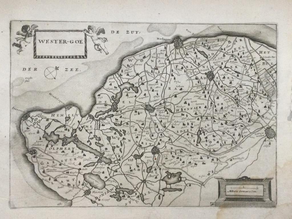 Leeuwarden,  Franeker, Harlingen, Colom, 1660. Zeldzaam, Antiek en Kunst, Verzenden
