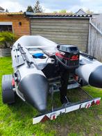Nemaxx Rubberboot 330m met Mercury 8pk 2takt, Airdeck, Gebruikt, Benzine, Minder dan 70 pk