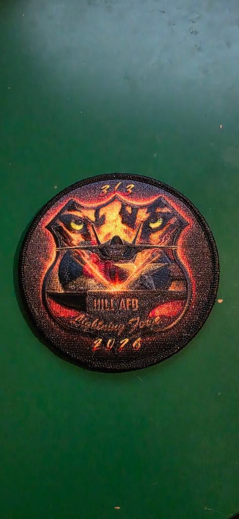 313 Squadron Hill AFB patch, Verzamelen, Militaria | Algemeen, Ophalen of Verzenden, Luchtmacht, Nederland, Embleem of Badge