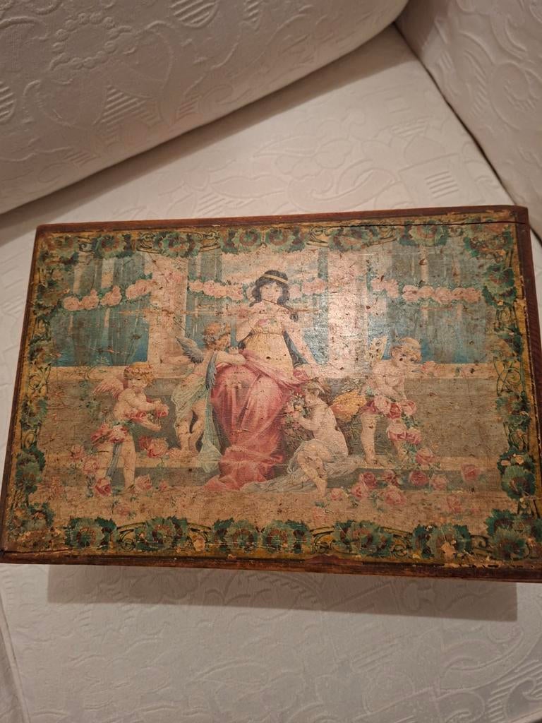 Nostalgische houten kist, Ophalen of Verzenden