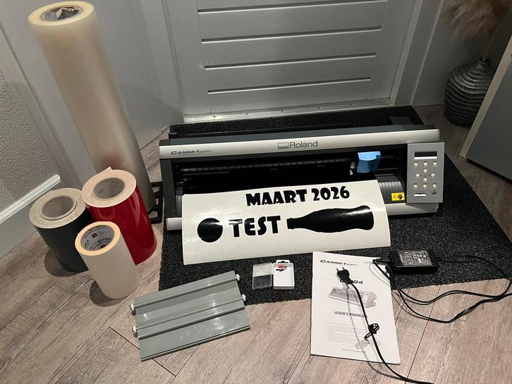 Snijplotter Roland CAMM-1 GX-24 incl. software, snijfolie, Computers en Software, Printers, Gebruikt, Overige technieken, Ophalen of Verzenden