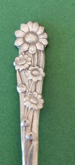 VINTAGE GERO ZILMETA LEPETJE MET BLOEMETJES*PASEN*THEELEPELT, Verzenden, Zo goed als nieuw, Rvs of Chroom, Vaatwasserbestendig