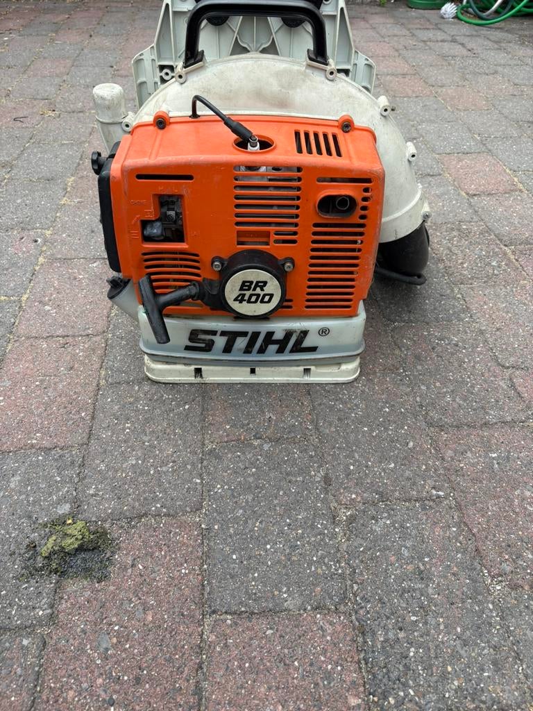 Stihl br 400 rugbladblazer., Tuin en Terras, Bladblazers, Ophalen of Verzenden, Zo goed als nieuw, Benzine
