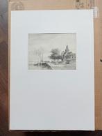 Weissenbruch, village at the sea, 19th century, 22 x 17 cm, Ophalen of Verzenden