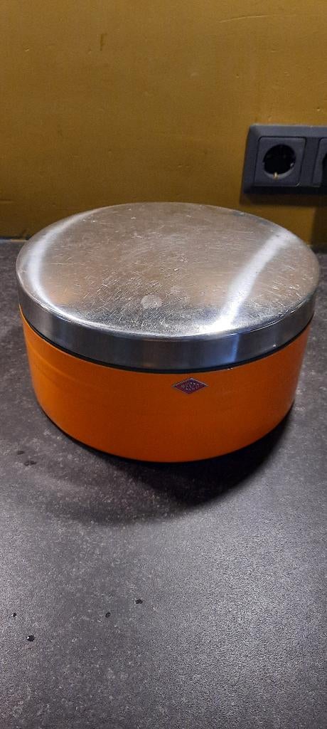 Wesco trommel. Oranje, Verzenden, Gebruikt