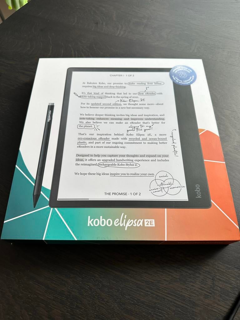 Kobo Elipsa 2E e-reader 10.3 inch, Computers en Software, E-readers, Bluetooth, Nieuw, Ophalen of Verzenden, 10 inch of meer