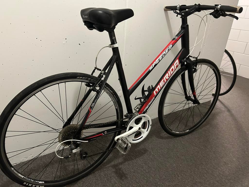 Merida Speeder damesfiets, frame 54 cm, 27 versnellingen, 53 tot 56 cm, Versnellingen, Zo goed als nieuw, Ophalen