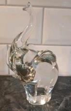 Zware glazen olifant 21cm vintage, Ophalen