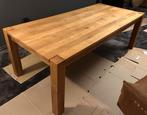 Robuuste eikenhouten eettafel., Huis en Inrichting, Tafels | Eettafels, Ophalen, Gebruikt, Design, Eikenhout