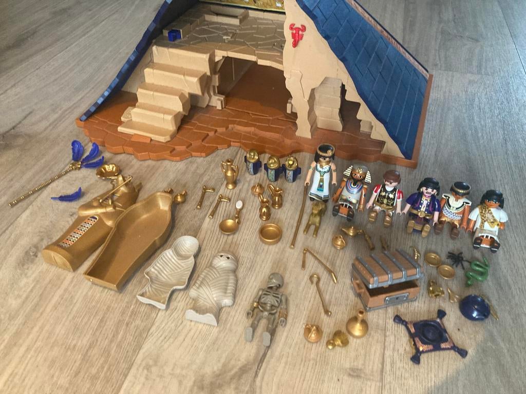 Playmobil, egypte, de farao, compleet, Ophalen of Verzenden, Zo goed als nieuw, Complete set
