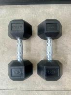 Hexagonale Dumbbells 12 kg (2x), Sport en Fitness, Ophalen, Zo goed als nieuw, Dumbbell