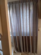 Lichtgrijze gordijnen met vlinderplooi - diverse maten, Ophalen of Verzenden, Zo goed als nieuw, Grijs, 200 cm of meer