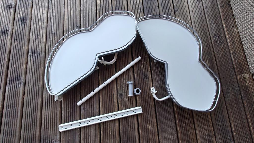 Draaiplateau voor keuken hoekkast, 2 stuks, Huis en Inrichting, Keuken | Keukenelementen, Wit, Minder dan 100 cm, 25 tot 50 cm